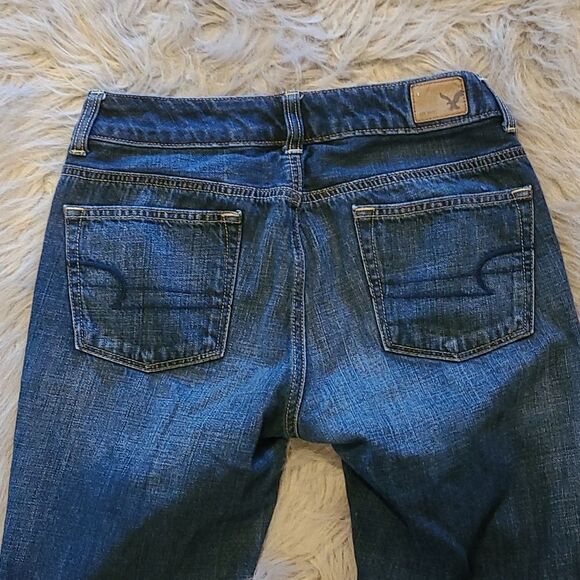 American eagle outfitters boy jean womens straight leg‎ jeans size 0 - Picture 7 of 7